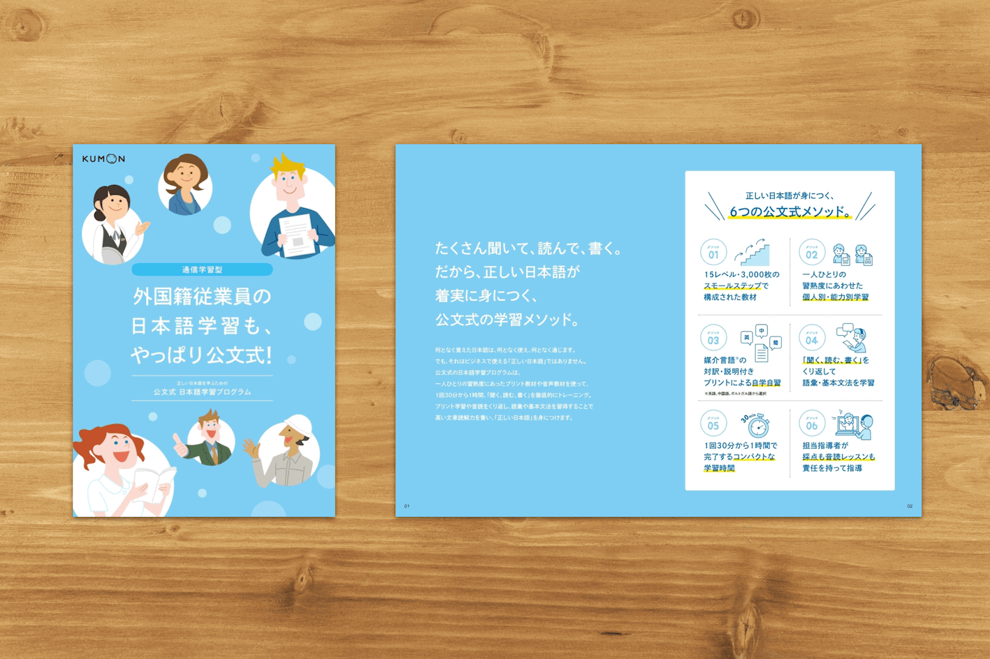 公文教育研究会 パンフレット制作実績 Pamphlet Clips